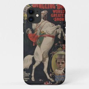 Coques iphone vintages d'affiche de cirque