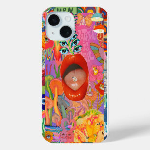 Coque Pour iPhone 15 Coquette Girl Preppy Collage, Dossier téléphonique