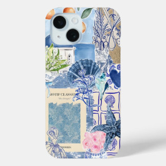 Coque Pour iPhone 15 Coquette Girl Preppy Collage, Dossier téléphonique