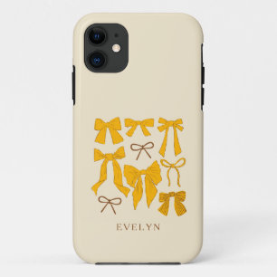 Case-Mate iPhone Case Coquette Girls Bows Jaune