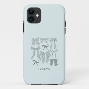 Case-Mate iPhone Case Coquette Girly Bows Blue