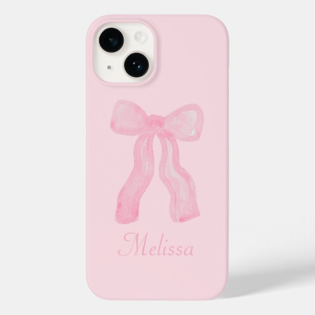 Coques Case-Mate iPhone Coquette personnalisée Préppy - Vaches roses (Verso)