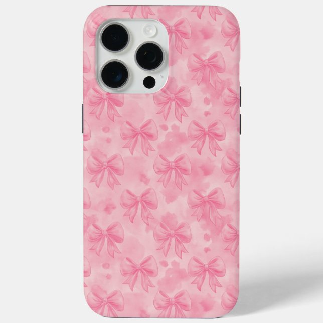 Coques Case-Mate iPhone Coquette Pink Bows (Verso)