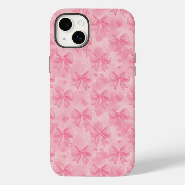 Coques Case-Mate iPhone Coquette Pink Bows (Verso)