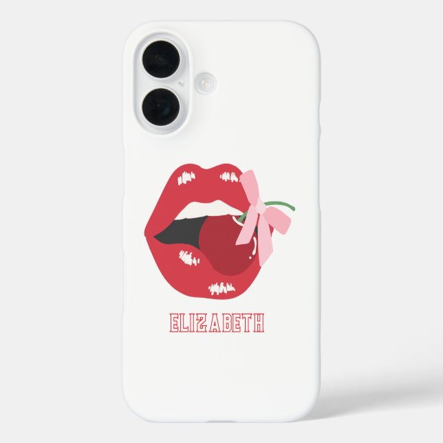 Coques Case-Mate iPhone Coquette Rouge Lièvres Rose Ribbon Bow (Verso)