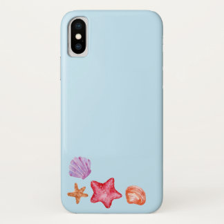 Case-Mate iPhone Case Coquillages et aquarelle d'étoiles de mer