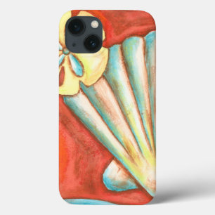 iPhone 13 Case Coquillages Rustiques Orange