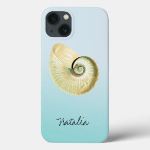 Etui iPhone 13 Coquille de Nautilus