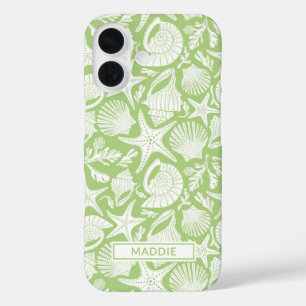 Coques iPhone 16 Coquilles Vertes Personnalisées