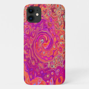 Case-Mate iPhone Case Corail Abstrait rétro et spirale de marbre pourpre