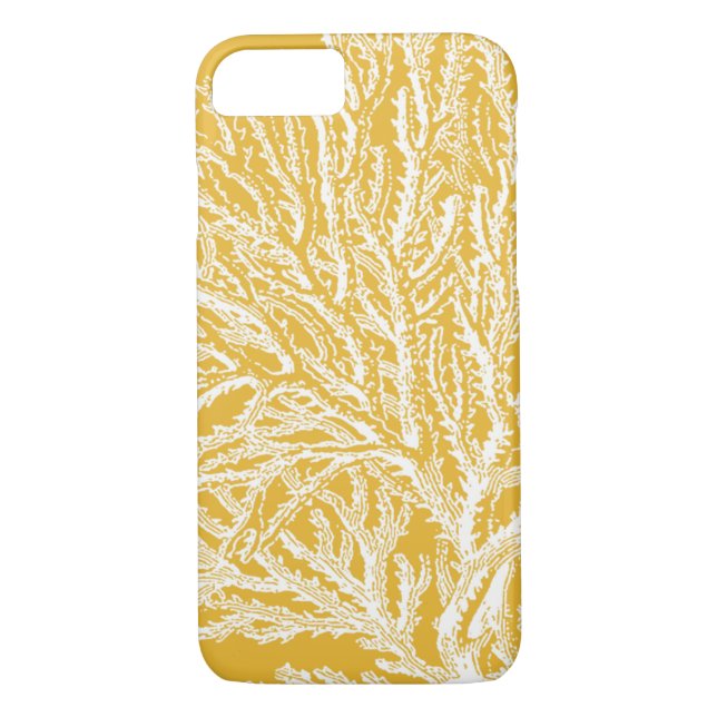Coques Case-Mate iPhone Corail jaune et blanc (Dos)