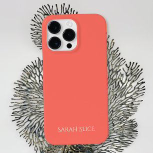 Coque Pour Pour iPhone 14 Pro Max Corail personnalisé