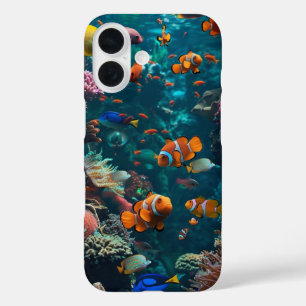 Coques iPhone 16 Corail Reef
