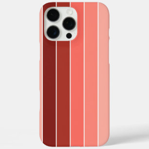 Coques iPhone 16 Pro Max Corail rouge rose rayures