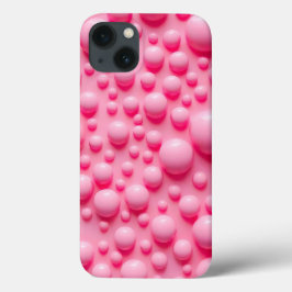 Case-Mate iPhone Case Coral Pink Glossy Bubbles iPhone Case Art