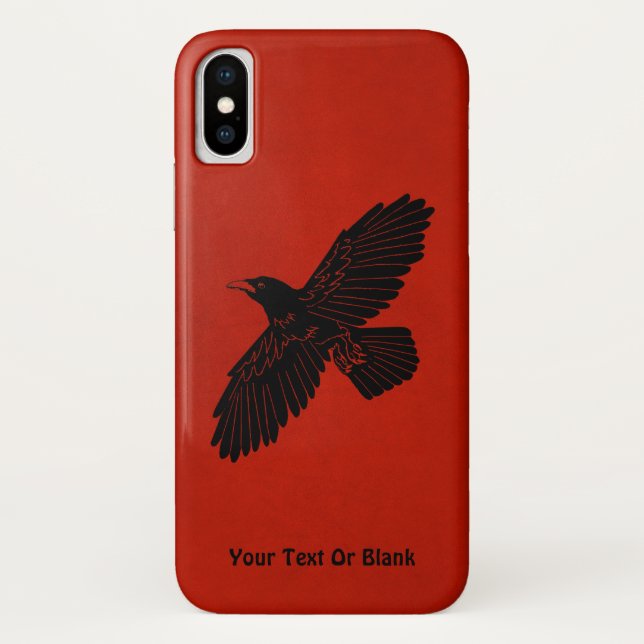 Coques Case-Mate iPhone Corbeau rouge (Dos)