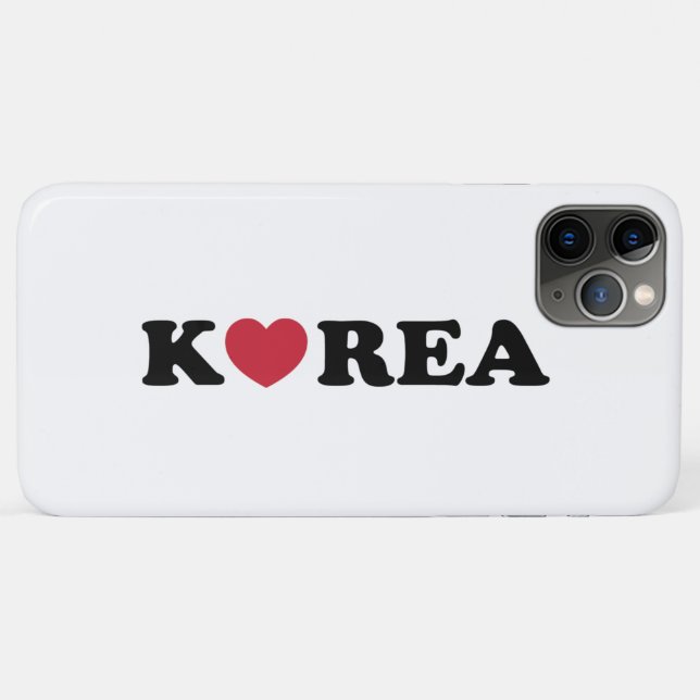 Coques Case-Mate iPhone Corée amour coeur (Dos (Horizontal))