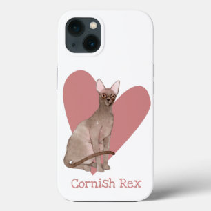Case-Mate iPhone Case Cornouailles Rex Chat Aquarelle Kitty Coeur rose