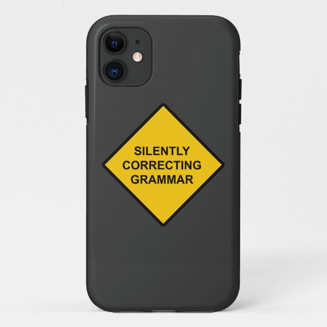 Coques Case-Mate iPhone Correction silencieuse de la grammaire (Dos)