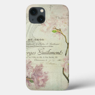 Coques Pour iPhone Corset minable de fleurs de manuscrit français