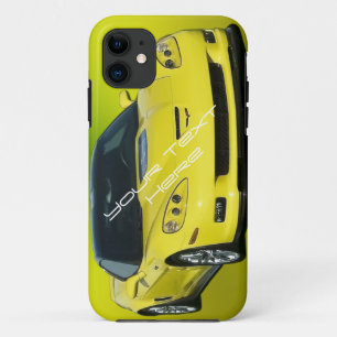 Coque iPhone 11 Corvette jaune