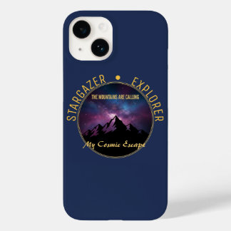 Coque Pour iPhone 14 Cosmic Mountain Calling case