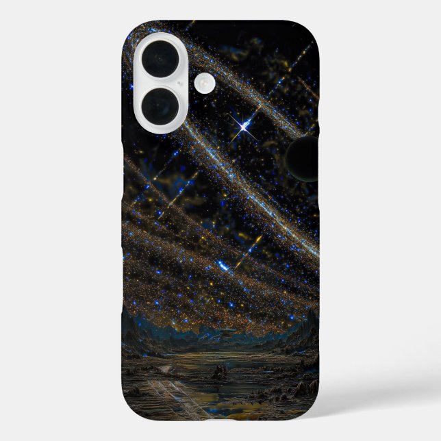 Coques Case-Mate iPhone Cosmic Rings and Distant Planet Art Case (Verso)
