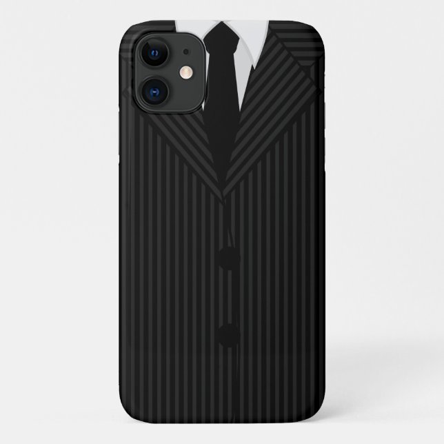 Coques Case-Mate iPhone Costume et Cravate Cool noir (Dos)