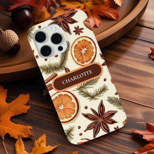 Coque iPhone 15 Pro Max Cosy Spice Motif - Nom personnalisé