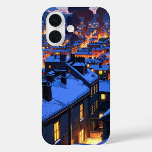 Coques iPhone 16 Cosy Winter Village