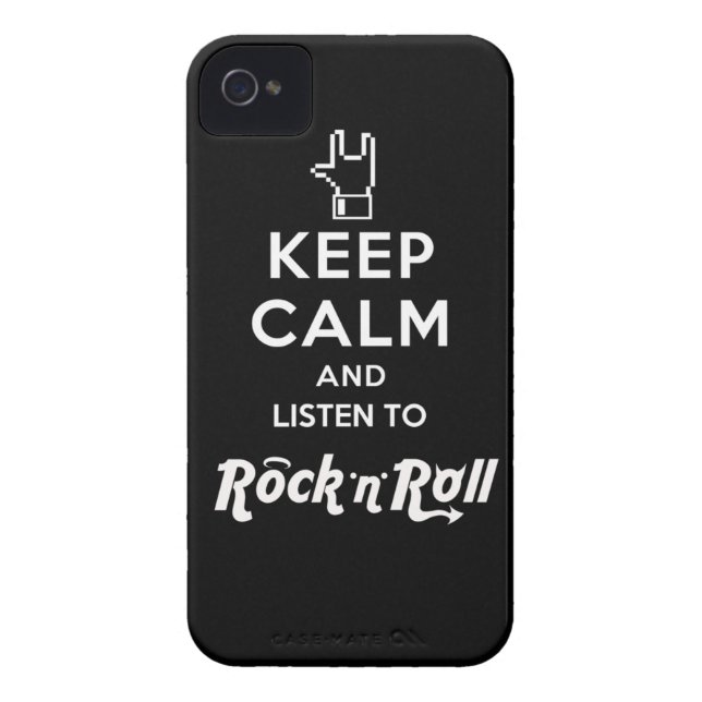 Coques Case-Mate iPhone Couche iPhone4 light Keep Calm… Roche « n » Roll (Dos)