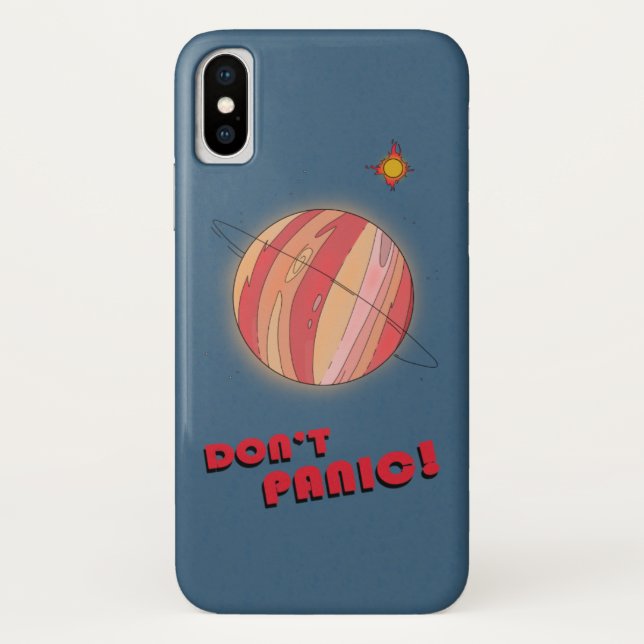 Coques Case-Mate iPhone Couche pour iPhone X, Don't Panic (Dos)