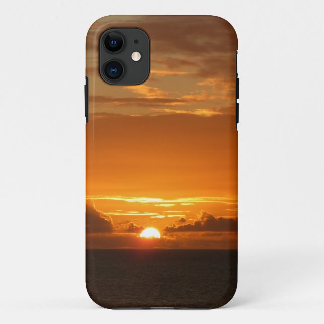 Coques Case-Mate iPhone Coucher de soleil à la mer I Paysage marin coloré  (Dos)