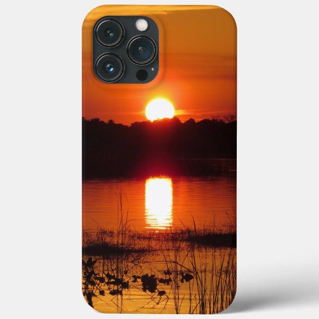 Coques Case-Mate iPhone Coucher de soleil avec réflexion (Verso)