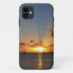 Case-Mate iPhone Case Coucher de soleil avec voiliers Paysage tropical P