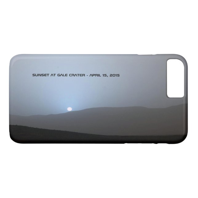 Coques Case-Mate iPhone Coucher de soleil bleu martien (Dos (Horizontal))