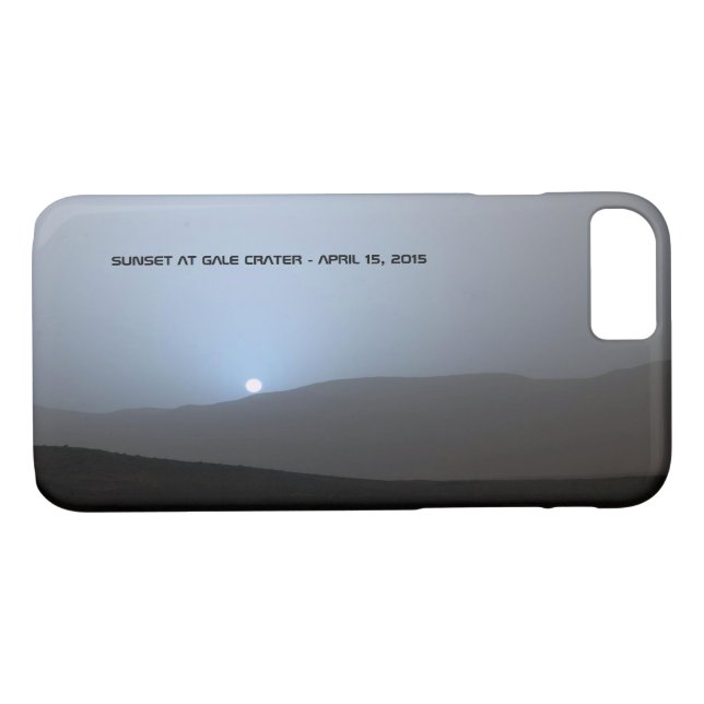 Coques Case-Mate iPhone Coucher de soleil bleu martien (Dos (Horizontal))