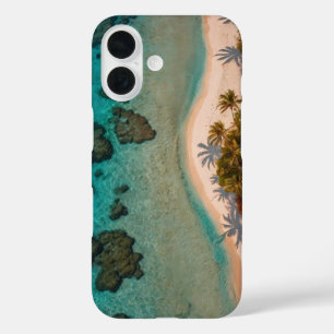 Coques iPhone 16 Coucher de soleil de corail