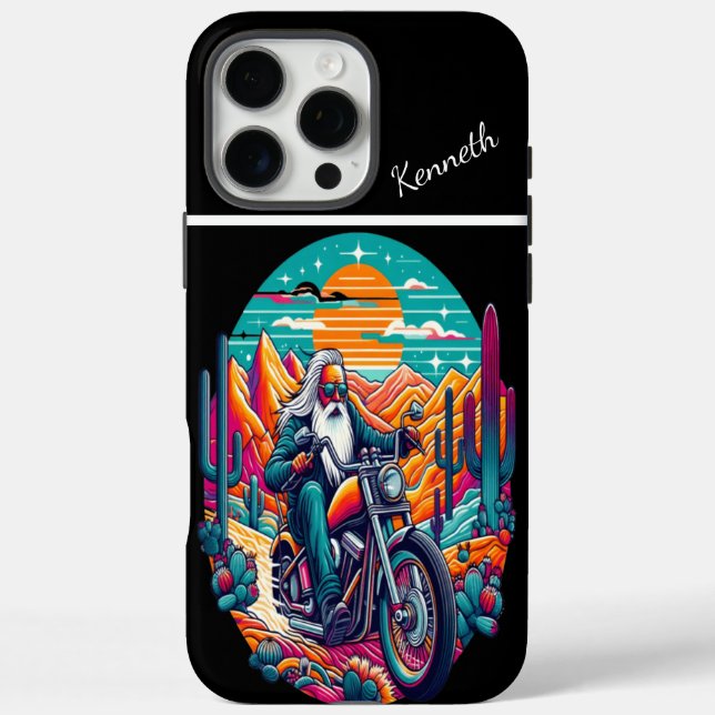 Coques Case-Mate iPhone Coucher de soleil de Desert Rider (Verso)