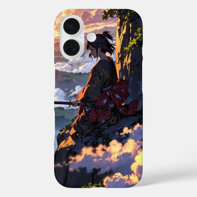 Coques Case-Mate iPhone Coucher de soleil de Samurai (Verso)