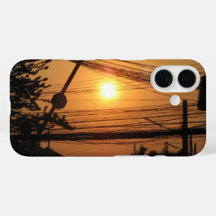 Coques iPhone 16 Coucher de soleil filaire ... Krung Thep, Thaïland