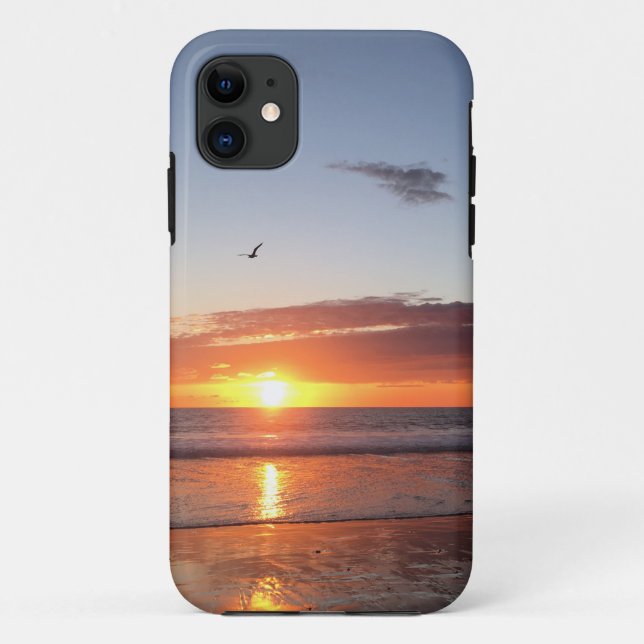 Coques Case-Mate iPhone Coucher de soleil sur la plage (Dos)