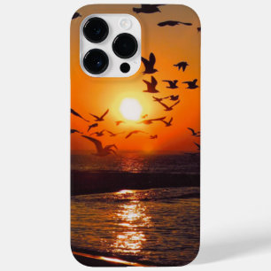 Coque Pour Pour iPhone 14 Pro Max Coucher de soleil sur le lac Érié