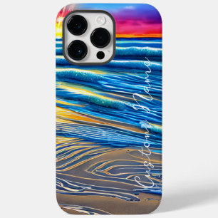 Coque Pour Pour iPhone 14 Pro Max Coucher de soleil tropical sur l'océan clair