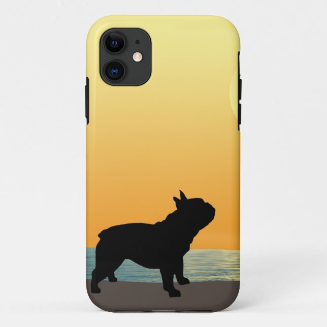 Coques Case-Mate iPhone Coucher du soleil de Surfside de bouledogue (Dos)