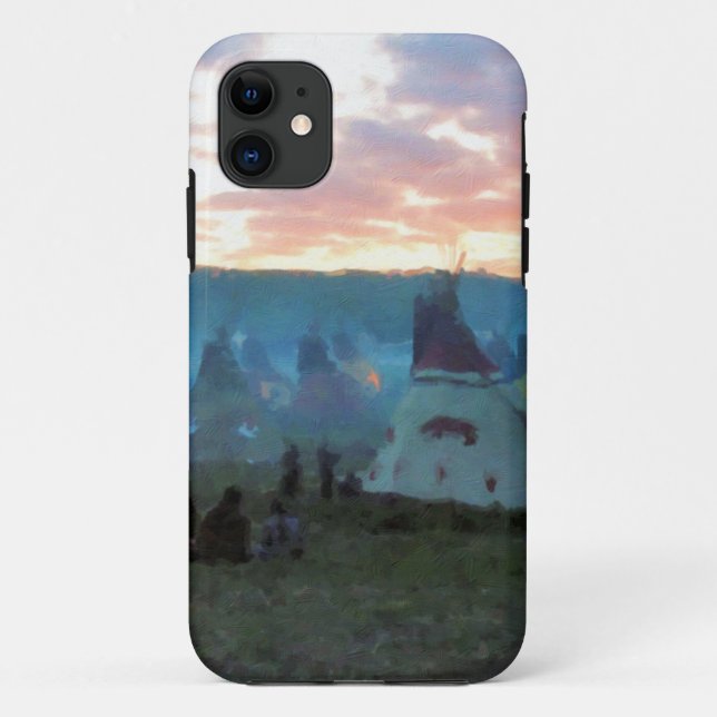 Coques Case-Mate iPhone Coucher du soleil sur le camp (Dos)