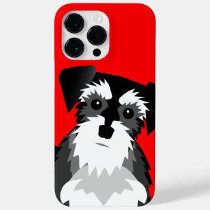 Coque Pour Pour iPhone 14 Pro Max Couleur Arrière - plan personnalisé Schnauzer mini