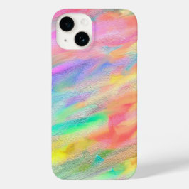 Coque Pour iPhone 14 Couleur arrondie Abstraite