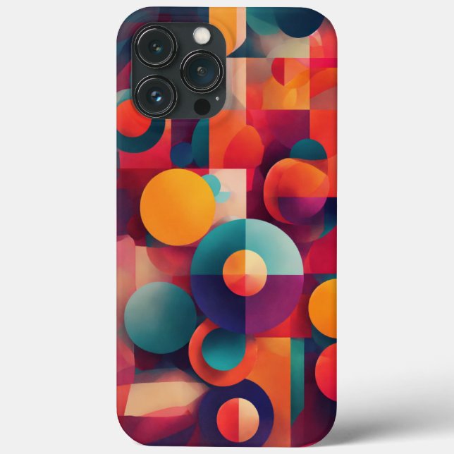 Coques Case-Mate iPhone couleur brun jaune rond (Verso)