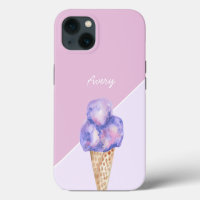 Couleur d'eau violette personnalisée Crème glacée
